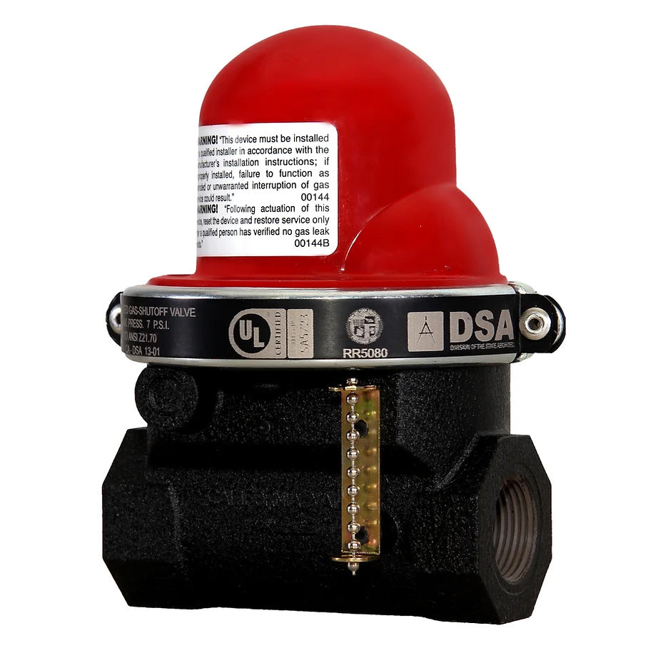 Automatic Seismic Earthquake Gas Valve - PSP 310 3/4" 60psi Horizontal