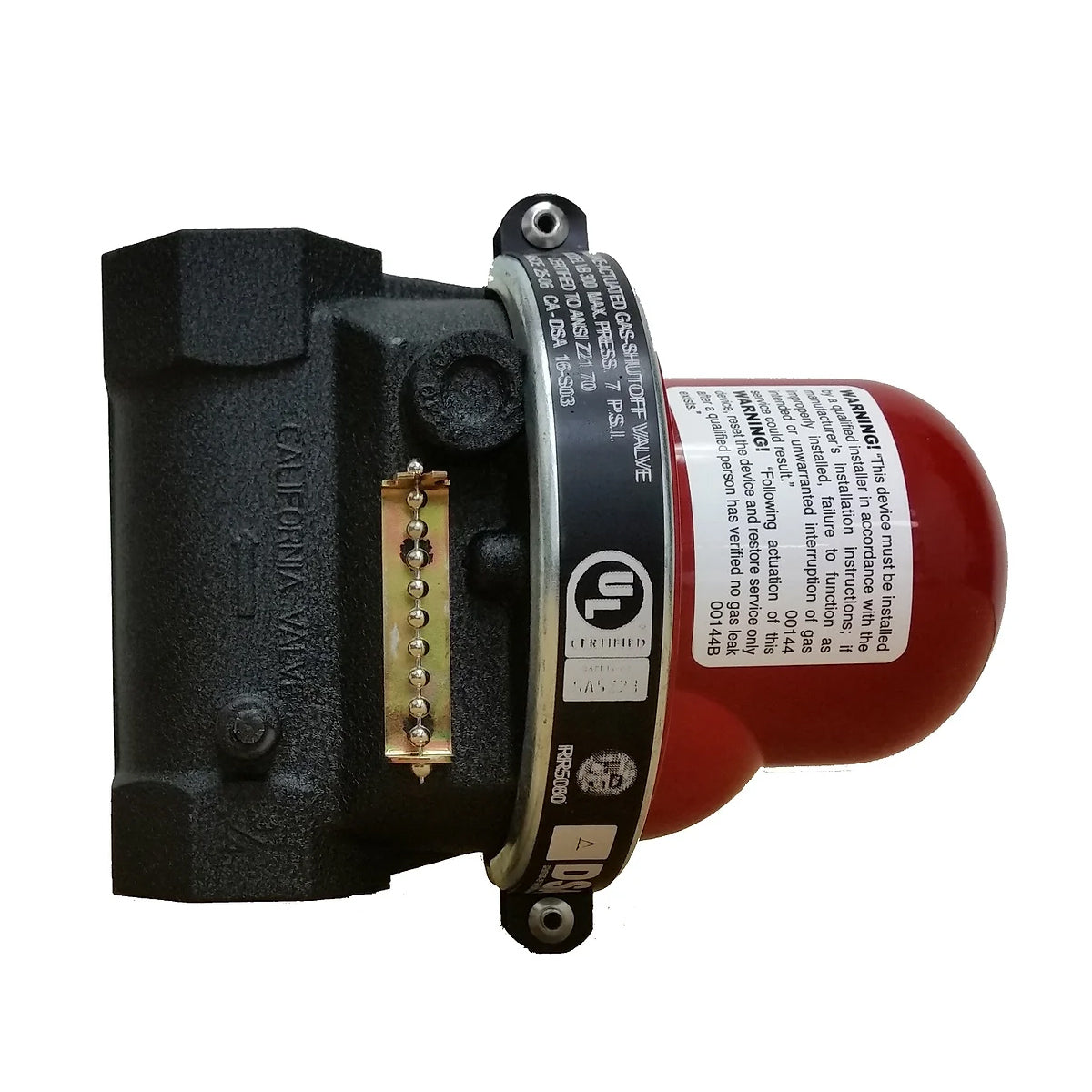 Automatic Seismic Earthquake Gas Shut Off Valve PSP (Formerly Koso) - VB300 3/4" Vertical Bottom Inlet