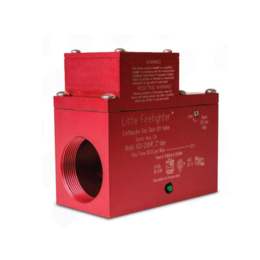 Little Firefighter Automatic Seismic Gas Shut-off Valve - AGV200HP 60 psi 2" Horizontal