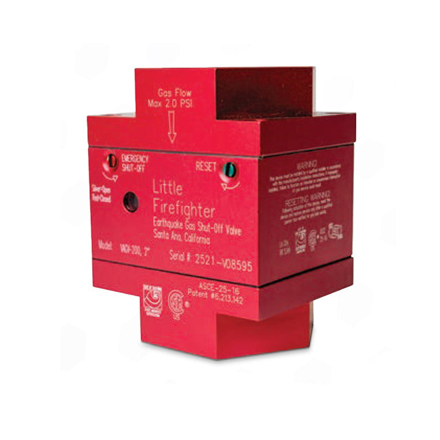 Little Firefighter Automatic Shut-off Valve - VAGV200 2" Vertical Top Inlet